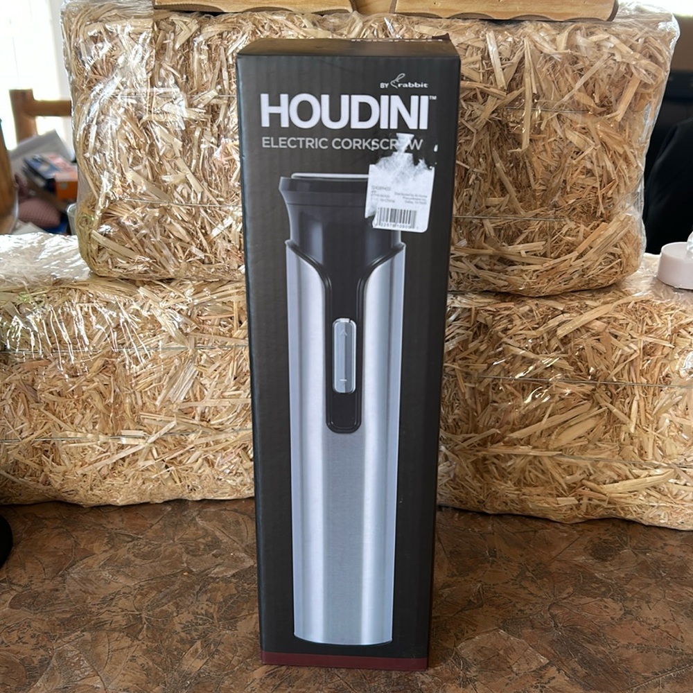 Houdini By Rabbit Stainless Steel Electric Corkscrew